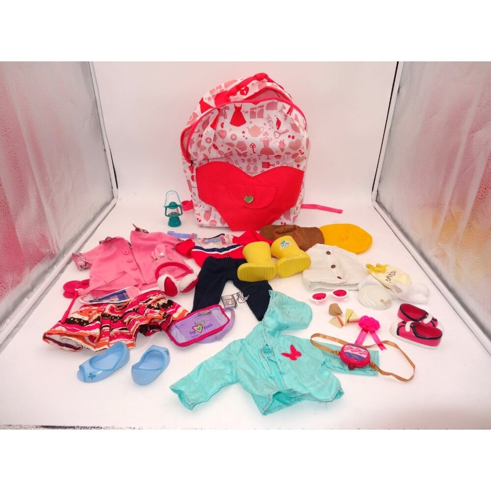 Our Generation Doll Clothing for 18 inch Doll 18‎ plus Pieces Backpack Rainboot